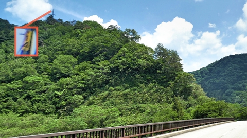 苅谷橋(平成2年)から見える九谷線14番