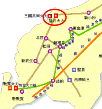 福井県電力系統図