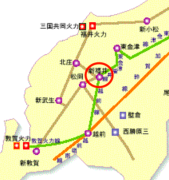 福井県154kV以上接続図